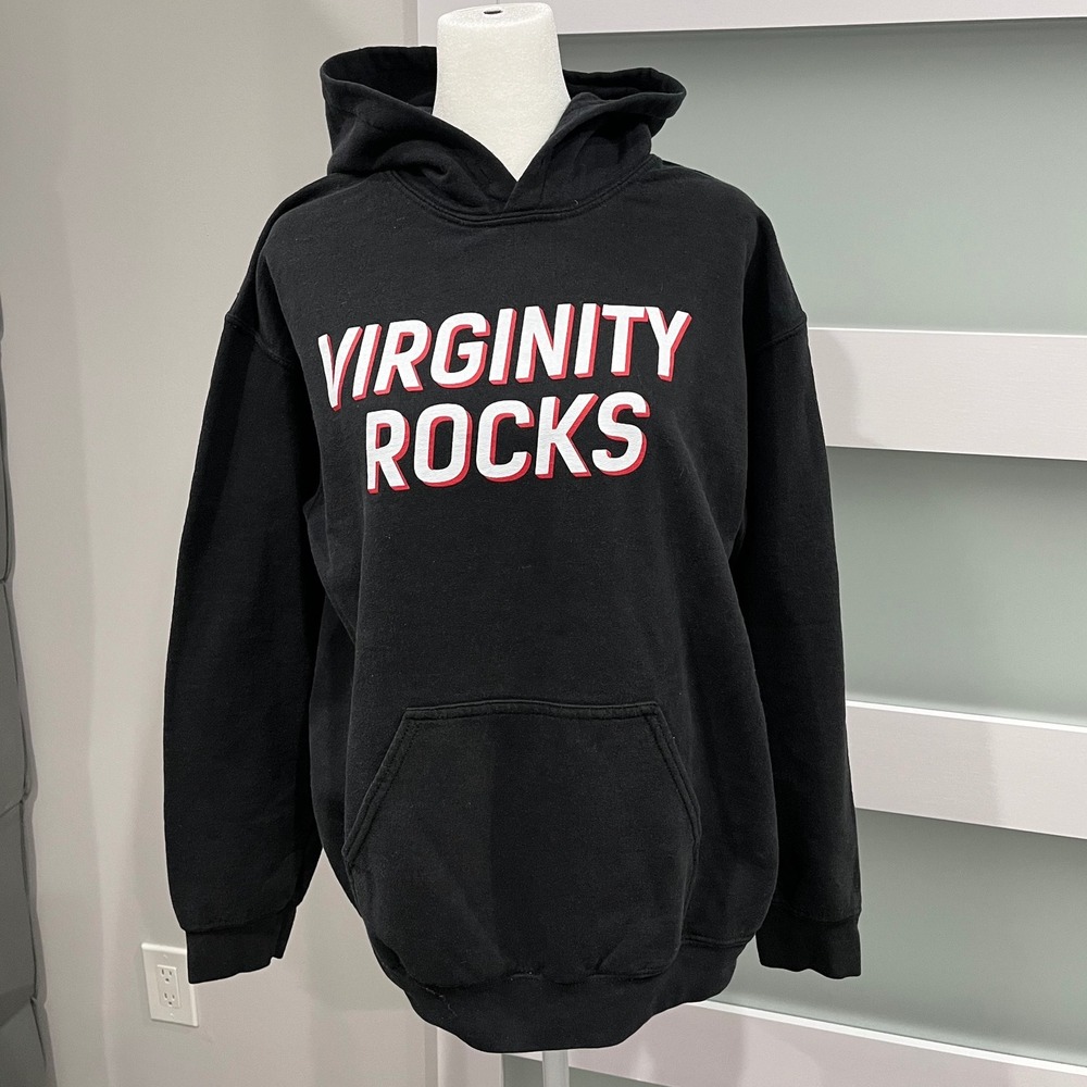 Danny Duncan Virginity Rocks‎ Black Hoodie Mens Size M Graphic Pullover